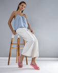 Serra Pink Sliders - Women