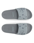 Minimal Sakura inspired grey sliders - comfy, breathable, travel-ready.