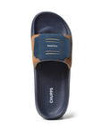 Fly Mustard Navy Sliders