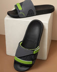 Ace Black Grey Sliders