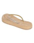 Solis Beige V-Straps -Women
