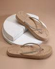 Solis Beige V-Straps -Women