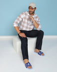 Tumble Navy Blue Sliders - Men