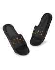 Drip Biodegradable Black Sliders- Men