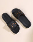 Drip Biodegradable Black Sliders- Men