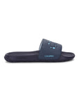 Chupps Drip men’s slider in navy blue with paint-drip CHU | PPS graphic