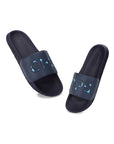 Eco-friendly Drip slider with bold graphic strap and biodegradable sole