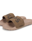 Strata Biodegradable Beige Sliders- Men
