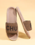 Strata Biodegradable Beige Sliders- Men