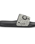 Bolt Biodegradable Black & Grey Sliders- Men