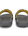 Bolt Biodegradable Grey Black Sliders- Men