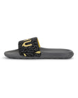 Bolt Biodegradable Grey Black Sliders- Men