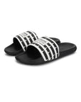 Notch Black and White Sliders Men