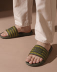 Notch Olive Sliders Men