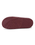 Maroon Chupster with rubberized sole on a white background