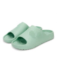 Close-up of men’s foot resting in the deep footbed for everyday comfort ,side angle
