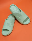 Pair of Pista Green Chupster waterproof men’s slider with open toe and bold, chunky design.