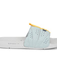 Turbo Light Grey Sliders for Men