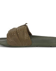 Turbo Olive Sliders for Men