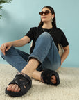 Maven Black Clogs -Women