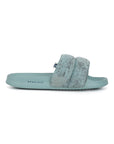 Puff Sky Blue Sliders -Women