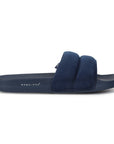 Puff Blue Sliders -Women