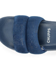 Puff Blue Sliders -Women