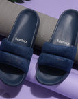 Puff Blue Sliders -Women