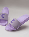 Chupps Serra Light Purple Sliders with 14mm padded plush upper in light purple.