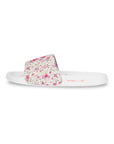 Grace White & Pink Sliders -Women