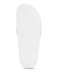 Grace White & Pink Sliders -Women