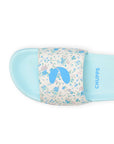 Grace White & Blue Sliders -Women