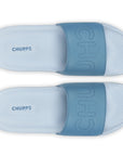 Top view of lightweight Chupps sliders with wide comfort strap