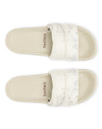 Puff Beige Sliders -Women