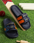 Chupps x Mumbai Indians Glory Orange Navy Sliders