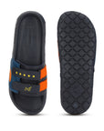 Chupps x Mumbai Indians Glory Orange Navy Sliders