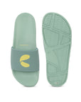 Serra Pista Green Sliders - Women