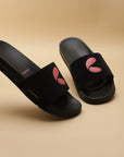 Serra Black Sliders - Women