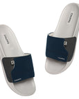 Vapor Navy & Grey Sliders