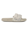 Puff Beige Sliders -Women
