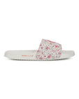 Grace White & Pink Sliders -Women