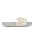 Grace White & Yellow Sliders -Women
