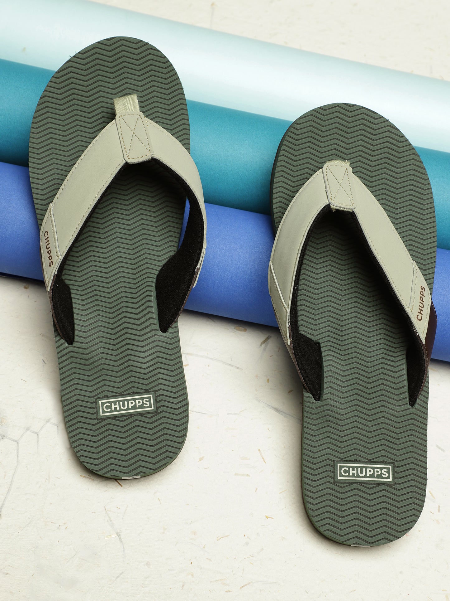 Chupps Wyld Solid Uro Foam Comfort Men's Flip flop