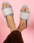 Rover Light Grey Sliders- Men