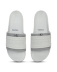 Pair of grey slides with 'CHUPPS' branding on a white background