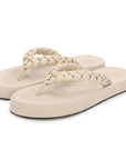 Wisp Cream Braided V-strap - Women