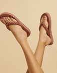 Wisp Peach Braided V-strap - Women