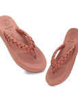 Wisp Peach Braided V-strap - Women
