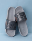 Stylish men’s biodegradable sliders with urban streetwear vibe