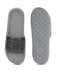 Modern black biodegradable sliders for men with traction Powergrip sole